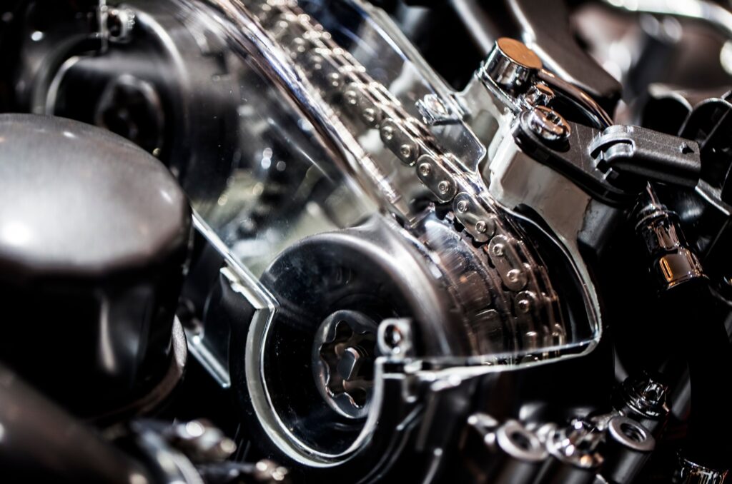 Modern Technology Cars Motor Engine Macro